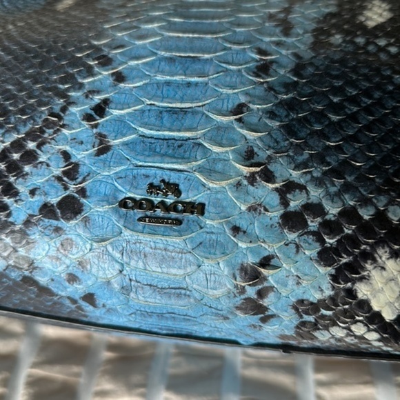 Coach Gramercy Blue Python Bag - Picture 4 of 12